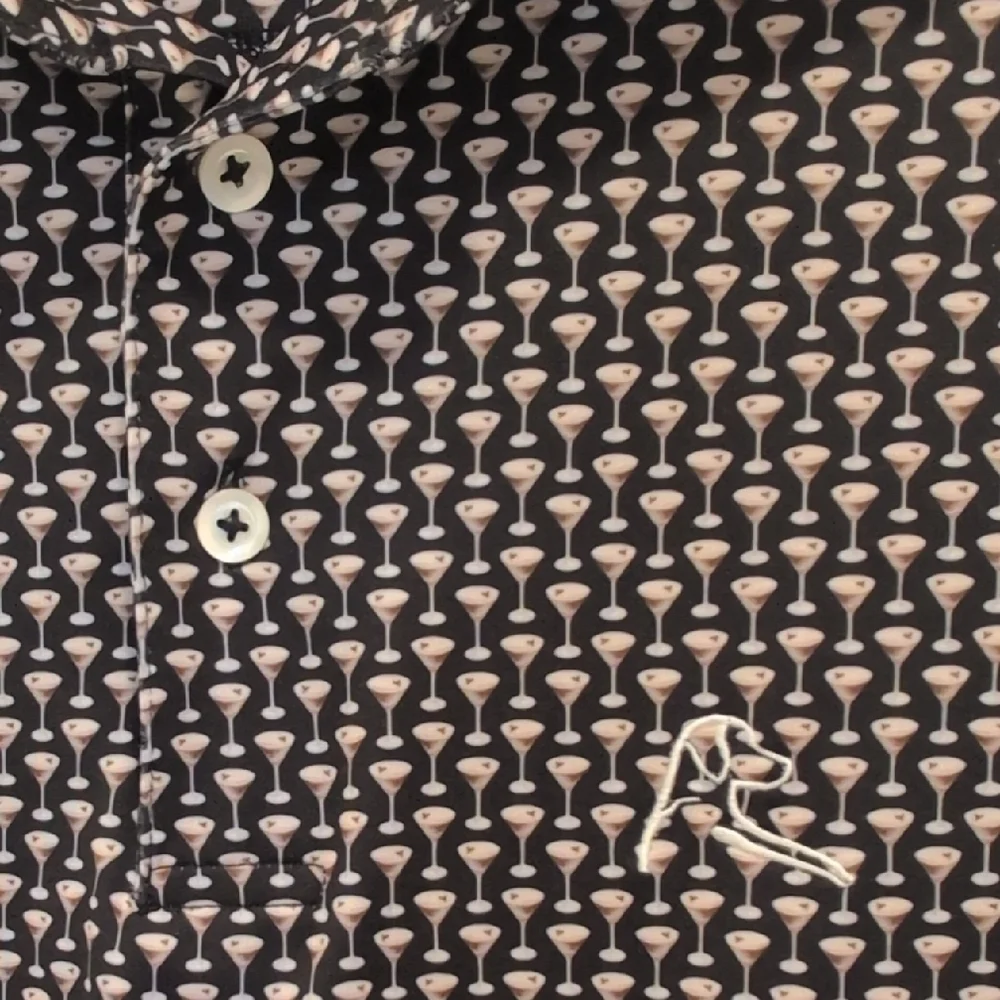 Rhoback Espresso Martini Micro-Pattern Polo - Picture 3 of 4